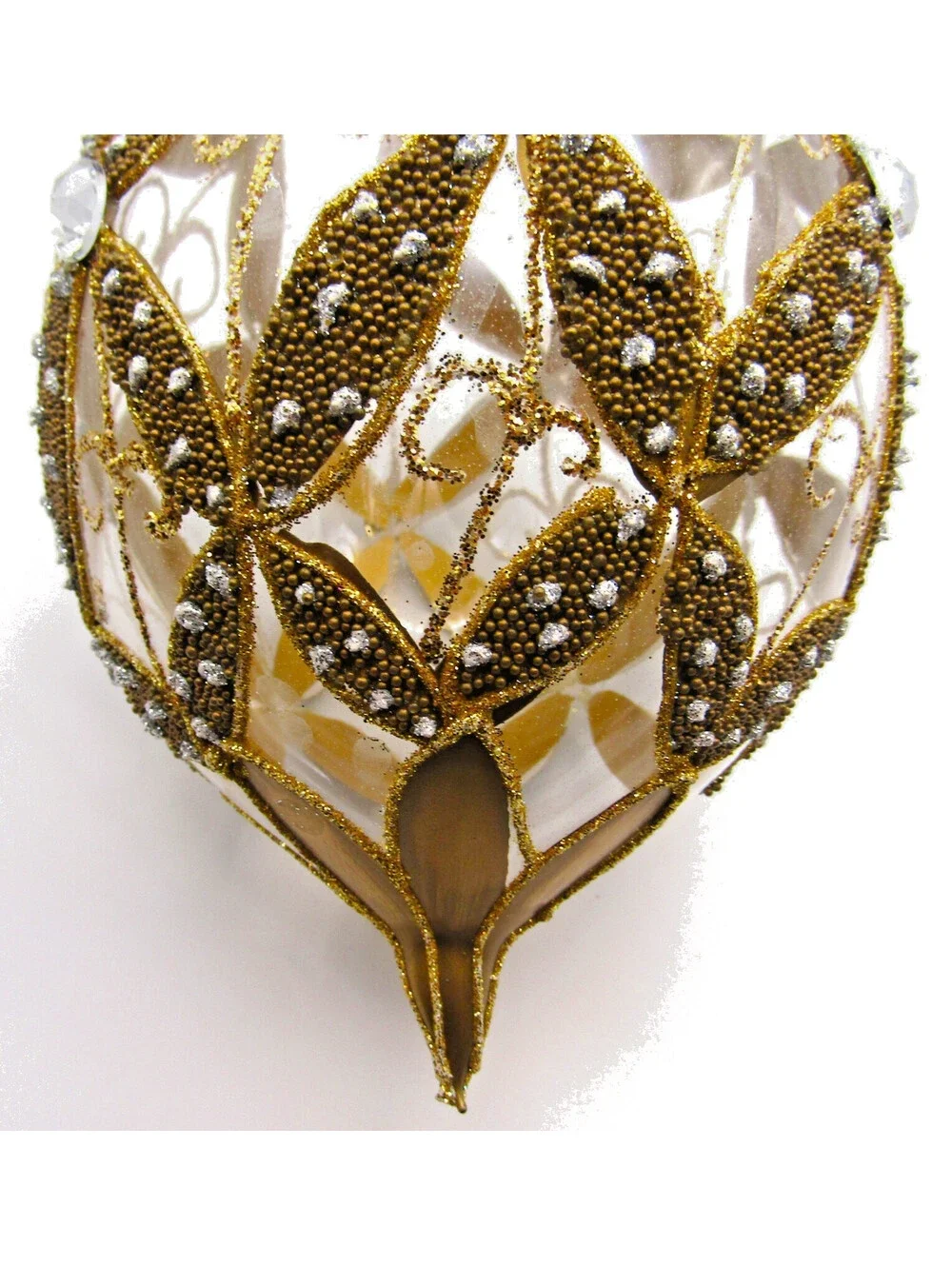 Neiman Marcus 2012 Intricate Fabergé-inspired Egg Shaped Glass Ornament